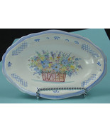 flowery ceramic plate - €16,84 EUR
