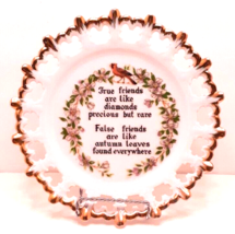Norcrest Decorative Plate Friends Cardinal Lace Edge Gold Trim Japan Vintage - £9.07 GBP