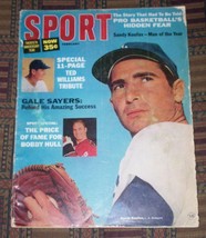 1966 Sport Magazine: Sandy Koufax -Ted Williams tribute -Bobby Hull -Gale Sayers - £7.78 GBP