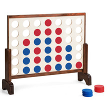 Giant 4-In-1 Row Game for Adults&amp; Kids Wood Board Connect Game w/Carrying bag - £115.84 GBP
