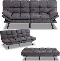 Futon Sofa Bed Couch Memory Foam Futon Bed Convertible Sofa Sleeper,Mode... - £380.08 GBP