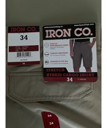 Iron Co Stretch Hybrid Cargo Short Men’s 34 Khaki  - $389.97 MXN