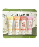 IZME New York Lip Oil Balm Kit - Set of 4 - Coconut, Peach, Rosehip, Str... - $23.07 CAD