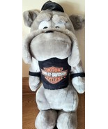 Vtg Harley Davidson Bull Dog Stuffed Animal Plush Toy 90s with Tag Play ... - $11.69