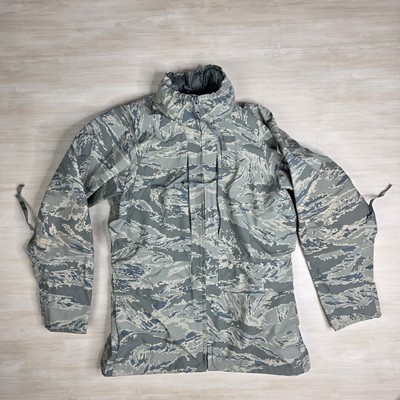 US AF Tiger Stripe Parka All-Purpose Environmental GORE-TEX Seam Size Small - $49.39