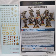 Warhammer 40k Chaos Space Marine Instruction Booklet And Transfer Sheet - $15.83