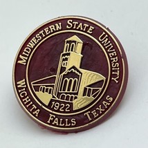 Midwestern State Wichita Falls Texas Plastic Lapel Hat Pin NCAA College Pinback - £3.87 GBP