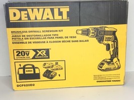(2 Batteries) Dewalt DCF620D2 KIT 20V Cordless Battery Drywall Screw Drill Kit - £184.38 GBP