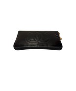 CHANEL Vintage Calf Skin Long Wallet Purse Black CC Logo Box 0674L - $539.70 CAD