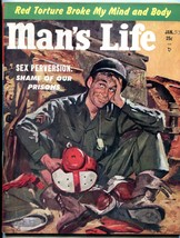 Man&#39;s Life Magazine #2 January 1953-Dallas Texans- Shame of our Prisons VF - £81.41 GBP