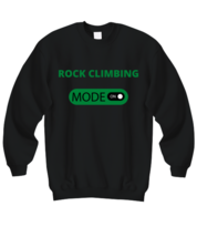Rock Climbing, Black Sweatshirt. Model 64027 - £31.59 GBP