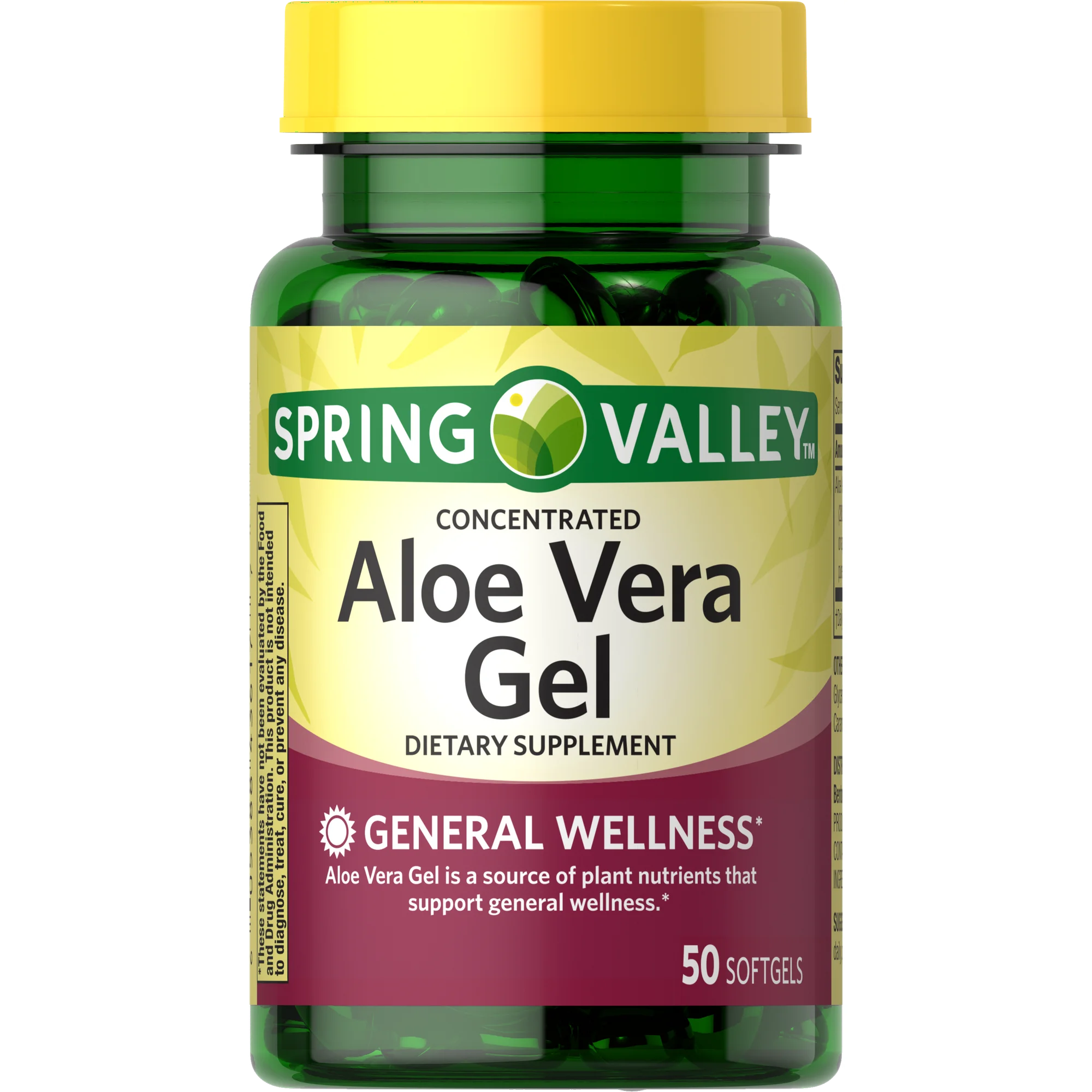 Spring Valley Concentrated Aloe Vera Gel Dietary Supplement | 50 Count - $368.75 MXN