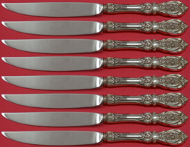 Francis I Reed Barton Sterling Steak Knife Set 8pc Custom Not Serrated S... - $12,003.35 MXN