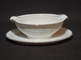 Vintage 1960s NORITAKE Japan 6315 ARMAND Gravy Boat With Attached Under ... - €19,07 EUR
