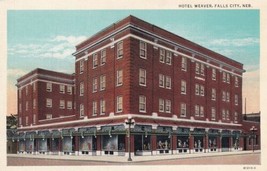 Falls City Nebraska NE Hotel Weaver Postcard D23 - £2.23 GBP