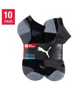 PUMA Men&#39;s No Show Sock, Black ,  10-pair - £21.82 GBP