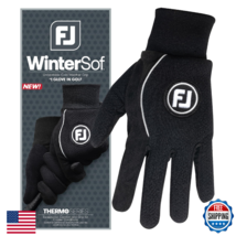 FootJoy Men's WinterSof Golf Gloves, Black, Medium, Pair - $51.37