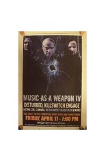 Disturbed Killswitch Engage Poster  Music As A Weapon IV Concert Gig - £13.44 GBP