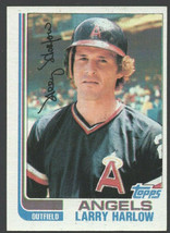 California Angels Larry Harlow 1982 Topps Baseball Card 257 nr mt - £0.39 GBP