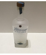 Empty Bluecoat elderflower dry gin glass embossed bottle bar decor  - $19.75