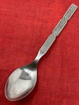 Imperial International Japan Stainless Verano Flatware Large Soup Spoon Floral - £9.02 GBP