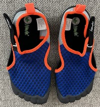 Newtz Water Shoes Youth Big Boys Size 13/1 Blue and Orange Toe Bumpers - $11.88