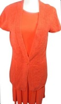 2X Old Navy Women XL SS Cardigan Sweater and Maxi Sleeveless Dress Knit Orange - £8.05 GBP