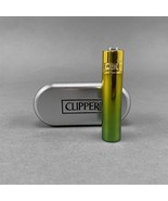 1 Refillable Metal Clipper GREEN GRADIENT Lighter With Gift Box! - $334.81 MXN