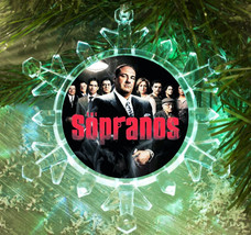 The Sopranos Tony Snowflake Color Blinking Lit Holiday Christmas Tree Ornament - £13.03 GBP