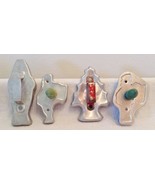 Vintage Christmas Cookie Cutters Tree, 3 Santa Claus&#39;s ~ Christmas Lot of 4 - €9,16 EUR