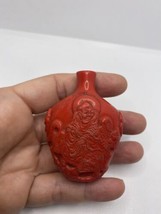 Vintage Dragon Parfum Snuff Bouteille Sculpté Cinabre de Résine - £45.57 GBP