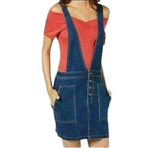 Tinsel Town Juniors Denim Jumper Skirtall Color Dark Wash Size Small - $33.87