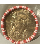 2007-D $1 John Adams Presidential Dollar Rare Golden Coin - €84,19 EUR