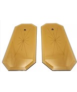 Chandelier Octagon Beveled Glass Panel Amber Star Vintage Replacement Fl... - €20,46 EUR