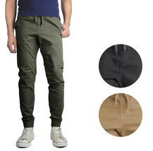 Men&#39;s Streetwear Elastic Waist Fit Denim Stretch Cotton Blend Jogger Pants - $45.99