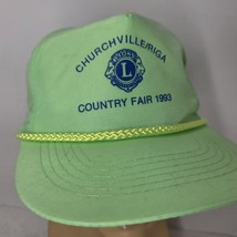 Vintage Bright High Vis Green Churchville Riga NY County Fair 1993 Snapb... - $9.89