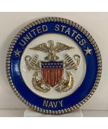 US NAVY Brass Only Solid Brass Emblem 5 1/2&quot; Insignia Military - $126.97 CAD