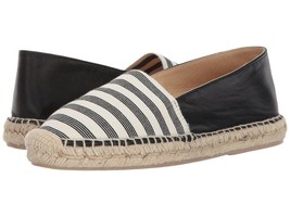 Matt Bernson Women&#39;s Lucia Stripe Leather Espadrilles Flats Shoes $150, ... - £54.50 GBP