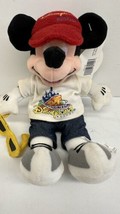 Vintage Disneyland Resort Mickey Mouse 9.5&quot; Mini Bean Bag Plush With Tags - £11.83 GBP