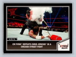 CM Punk Defeats Chris Jericho in a Chicago Street Fight 2013 Topps Best of WWE - £1.39 GBP