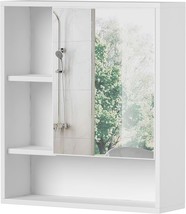 Choochoo Bathroom Wall Mirror Cabinet, Medicine Cabinet With Single Door... - $90.99