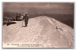 Mountain Climbers Mont-Blanc Massif France UNP DB Postcard W22 - £3.17 GBP