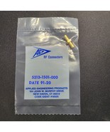 5213-1501-000 GOLD SMB TO SMB STRAIGHT JACK/JACK MALE/MALE MILITARY NEW ... - $38.61