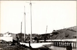 Maine Portland Harbor Schooner Coronet ME Kodak Paper Photo Postcard W2 - $12.95