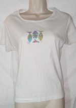 Women&#39;s ANTHONY   White  Knit Top Size small fishes Design - £6.75 GBP