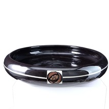 12&quot; Arts and Crafts Weller Rosemont Black Low bowl centerpiece - $133.65