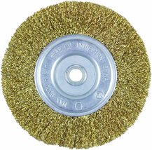 Task T25647 6-Inch Fine Brass Coated Steel Crimp Wire Wheel with 1/2&quot; &amp; ... - £10.70 GBP