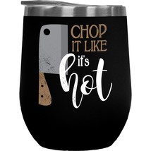 Chop It Like It&#39;s Hot Funny Pun With Butcher&#39;s Knife Gift For A Butcher, Home Co - £21.95 GBP