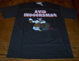 Hagar The Horrible Beer &quot;Avid Indoorsman&quot; T-Shirt Mens Medium New w/ Tag Caveman - £15.64 GBP