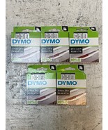 5 Dymo D1 Polyester Label Tape Black on Clear 3/4in x 23ft (5 Quantity) - $1,604.87 MXN